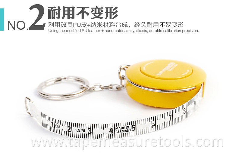 Mini portable tailoring small tape measure measuring waist circumference soft ruler cute home fitness tape measure